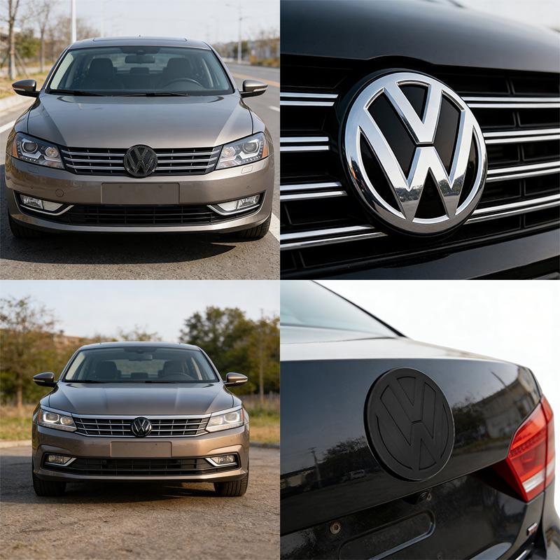 Volkswagen MK4 Volkswagen Logo Car Front Grille Rear Hood Badge For VW Passat B8 16-2018 Volkswagen PASSAT B7 B6 2011-2015 Auto Emblem Stickers