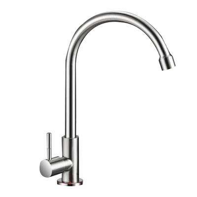 304 Stainless Steel Single Cold Kitchen Faucet