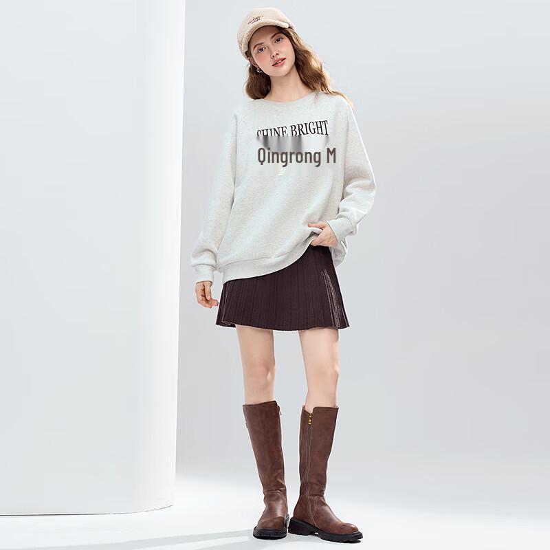 Betu Women's Fleece Lined Raglan Sleeve Sweatshirt