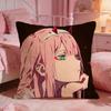 DDARLINGs In The FRANXX Cushion Cover Premium Comfort Reversible Pillow Cove Two In One Design For Any Room  Car Interior