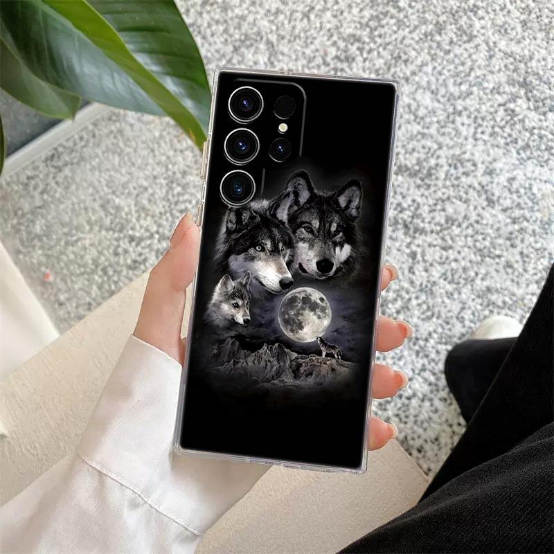 Adler Katze Löwe Tiger Tier Klare Hülle Für Samsung Galaxy S26 S25 S24 S23 Ultra S20 S21 FE S22 Plus S26 Ultra S25FE Handyhülle
