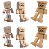 Shaking Wooden Man Action Figurine Ornaments Modern Desktop Creative Ornament Little Nerdy Mans Car Accessories Creative Gifts
