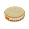 Cute Cookie Shaped Contact Lens Case with Mirror Portable Travel Container Kit Mini Storage Box with Tweezers Bottle Stick
