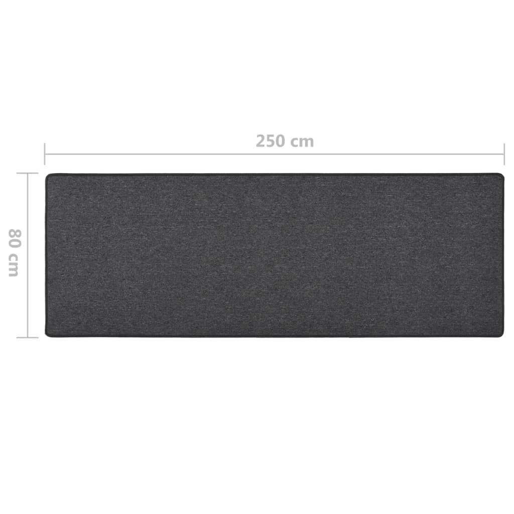 Vidaxl Dywanik, Antracytowy, 80X250 Cm