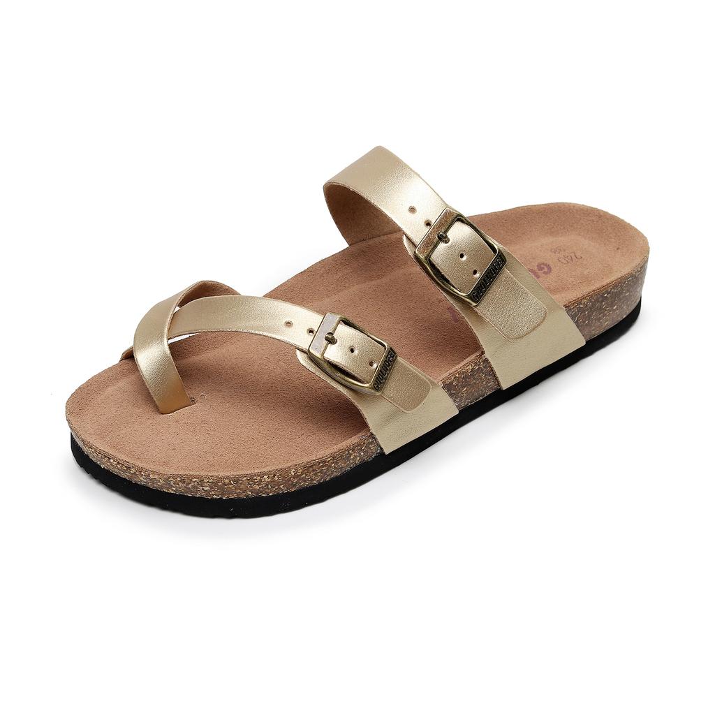 flat cork sandals shoes woman summer  trend cross strap Flip flops Ladies shoes on sale