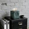 Light Luxury Tissue Box Square Box Distressed Iron Art Storage Holder