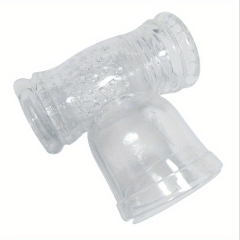 Male Masturbator Cock Sleeve Penis Ring Glans Sucking Caps Stimulator Erotic Sex Toys for Men  Magic Wand Holder Vibrator Cover