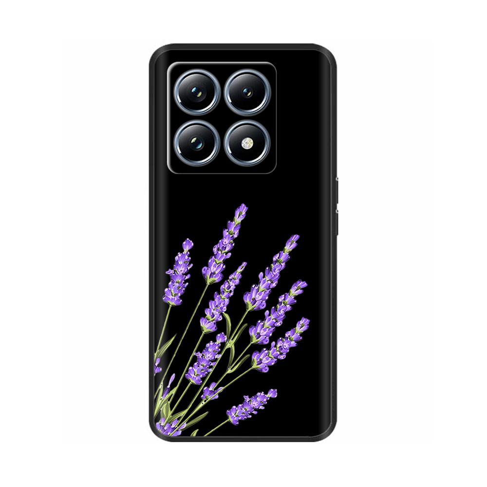 Silicone Phone Case for Xiaomi Mi 14T Pro / 14T 5G Case Luxury Painted Protection Shell Back Cover for Mi14T Soft Black Bumper