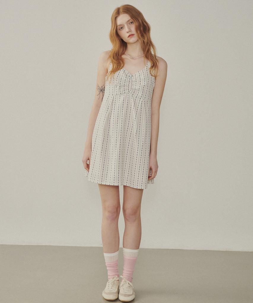 Melly And Rose Rose Embroidery Mini Dress (315299)_White