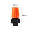 Orange Adjustable Shut-Off Atomizing Micro-Sprinkler for Agricultural Irrigation