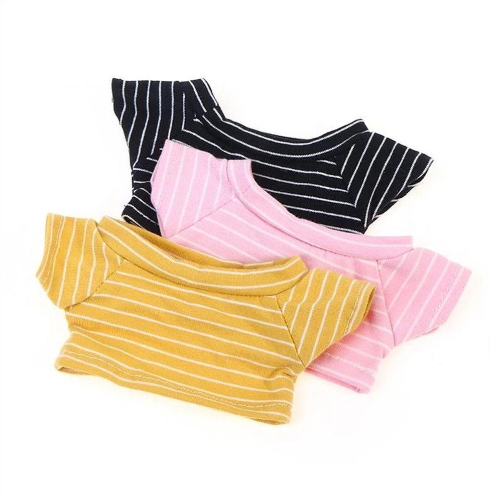 Stuffed Doll Clothes 20 cm Black White Doll Shirt Doll Clothes Doll Plush Clothing Doll Pants