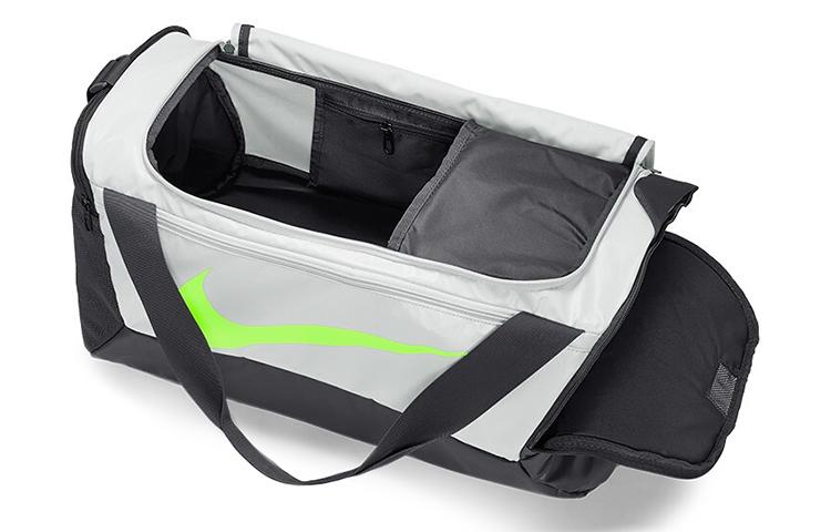 Nike Sports Polyester Portable One Shoulder Travel Bag, Gym Bag Men's Earth Gray BA6178-028