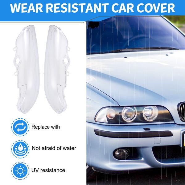 Clear ABS Headlight Cover for 1995-2000 Cars (1 Pair)