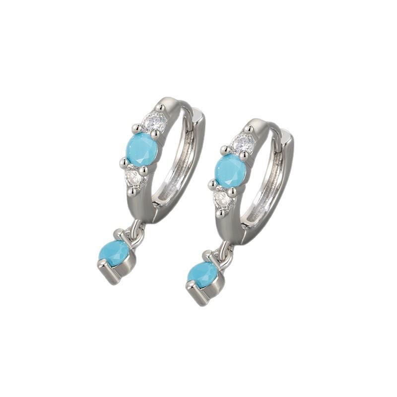 Turquoise Drop Earrings Unique Chic Design Elegant Versatile Fashion Jewelry For Women Sophisticated