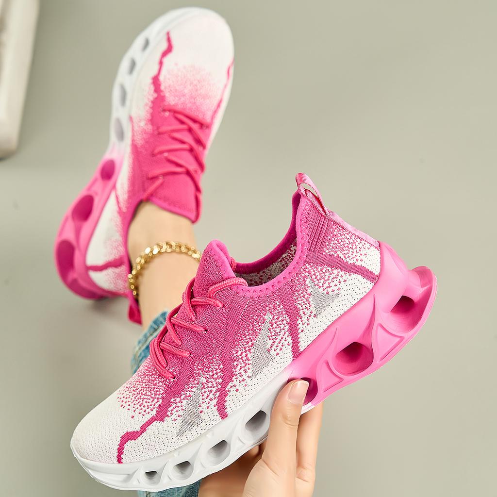 Damen Laufschuhe, atmungsaktive Mesh-Blade-Sport- und Freizeitschuhe, Damen Walking- und Joggingschuhe
