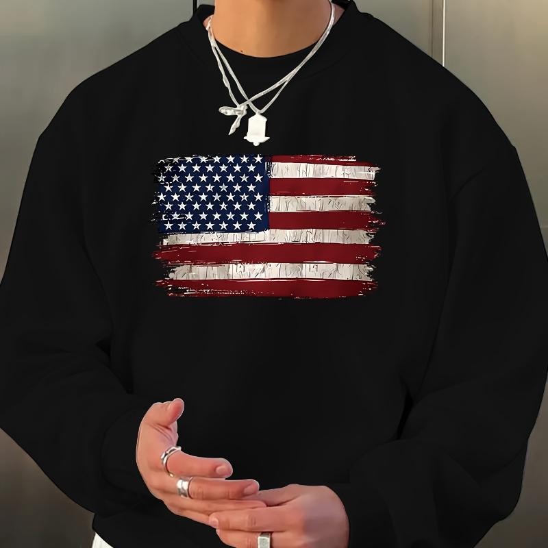 

Unisex Graphic Crew Neck Sweatshirt, Fun Print Fleece Top, Casual Style for Teens Adults S