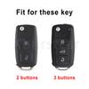 For Vw Volkswagen Skoda Octavia Kodiaq Seat Leon Altea Beetle Tiguan Polo Golf Passat Auto Shell Fob Tpu Car Flip Key Case Cover