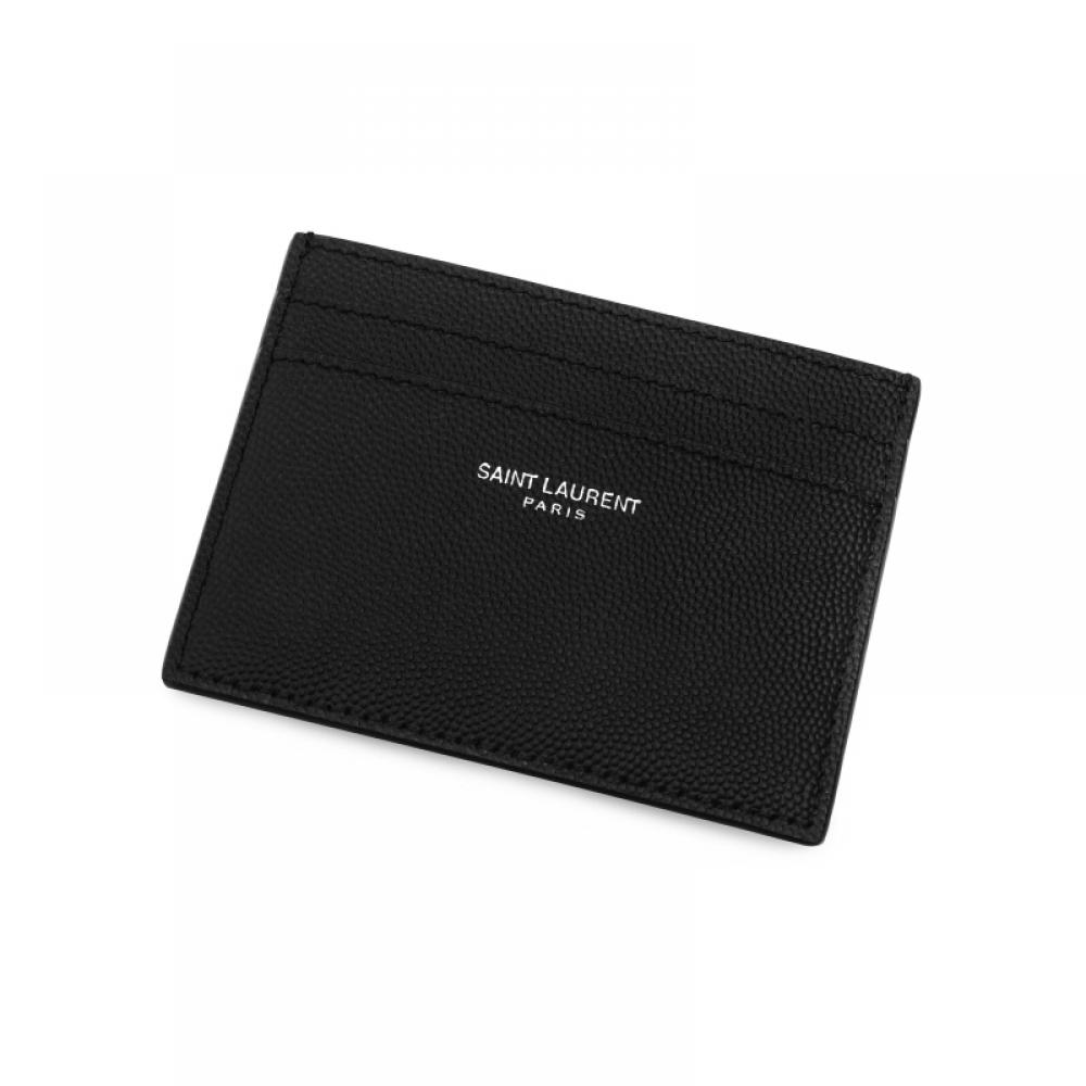Saint Laurent 375946 Bty0n 1000 Portcard Clasic Caviar