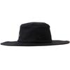 Jun & Rope Hat [Adjustable] Front Logo Linen Blend Wide Brim Hat for Women ERU55100 Kuromaine (01)
