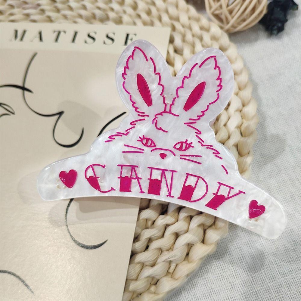 

Fashion Headdress Animals Cartoon Acetate Hair Claw Korean Shark Clip Rabbit Women Hair Clips
