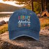 Pc Casual Versatile Book Adventure Themed Printed Washed Baseball Cap Suitable for Golf Casual Wear and Outdoor Activities