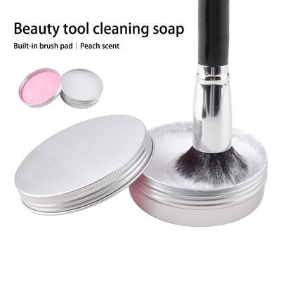 50G Miere Piersică Silicon Săpun Pad Curățător Pensule Machiaj Machiaj Spălare Pensulă Cosmetică Pensule Sprâncene Instrument Curățător