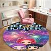 Tappeto Rotondo con Stampa KPop Demon Hunters, Tappeto da Pavimento Lavabile, Per Ingresso, Stanza del Dormitorio, Lavanderia, Ufficio, Studio, Decorazione per la Casa, Regalo di Compleanno Natale