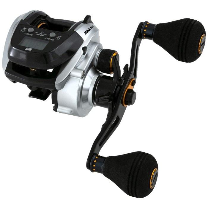 AbuGarcia MAX DLC-L Digital Line Counter Reel - Left Handed - Power Handle Model - 5.8:1 Gear Ratio