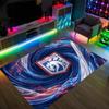 Ipswich Town Football Design Crystal Velvet Carpet Cozy Non?Slip Printed Rug For Bedroom Living Room Entrance