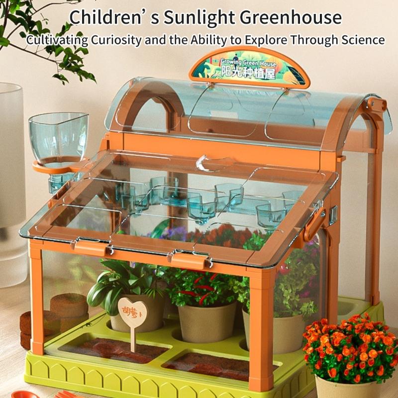 Sehr klares Kinder-Gartenhaus aus langlebigem Acryl für das Pflanzenwachstum im Freien
