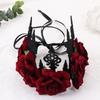 Damen Mädchen Haaraccessoires Maskenball Kostüme Hochzeitsgirlande Halloween Haarbänder Haarkranz Rote Rosenkrone