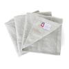 oruTa Imabari Hand Towel Set of 3, Natural, Made In Japan, Thin, Absorbent, Quick Drying, 100% Cotton, 30x31cm, Gray