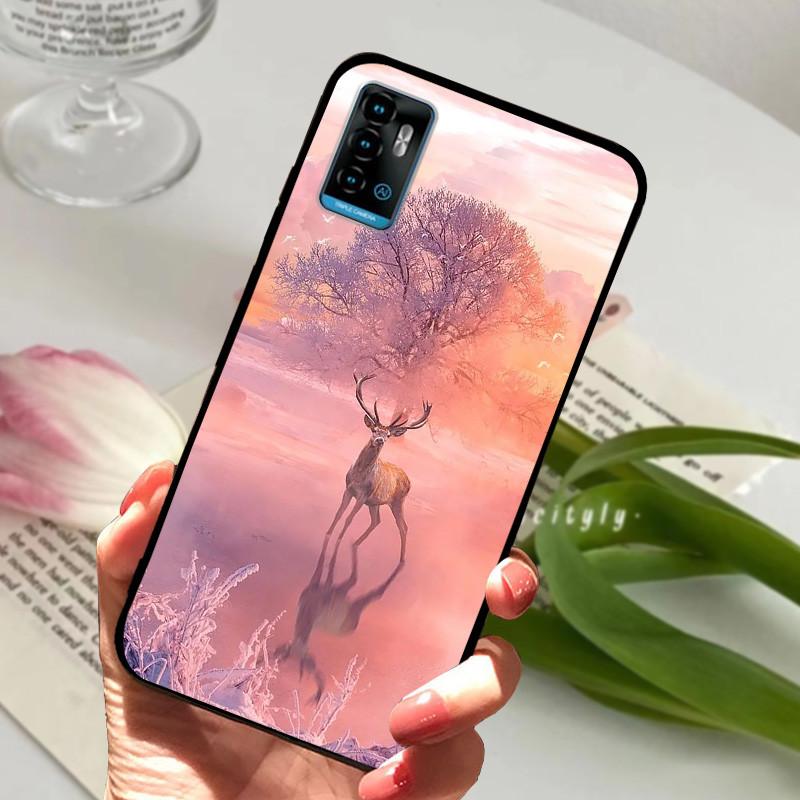 Case For ZTE A71 Coque A 71 Marble TPU Soft Silicone Funda Phone Case For ZTE Blade A71 a71 Shockproof Animals Cover Capa Bumper