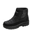 25 New Waterproof and Non-slip Outdoor Snow Boots Men's Thick-soled Velvet Warm Snow Cotton Shoes Men's Casual Cotton Shoes