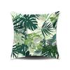 New Nap Pillow Green Leaves Sofa Plush Pillow Cover Home Bedroom Sofa Summer Pillow Cover