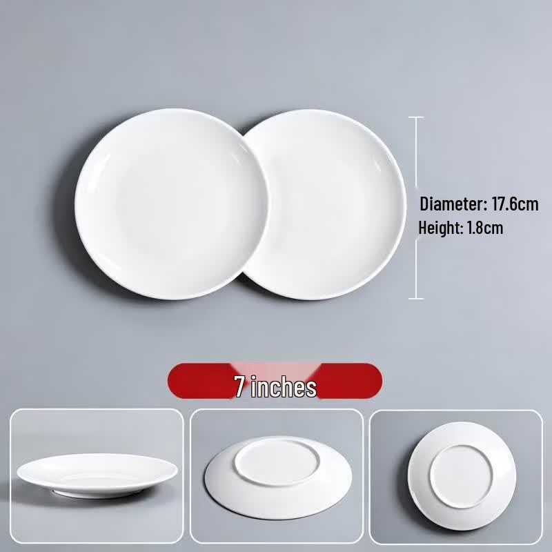 Shaoshan Commercial Thickened Melamine Round Shallow Plate