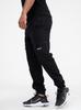 Jigga Wear Stripe Zip Cargo Jogger Pants Black XXL