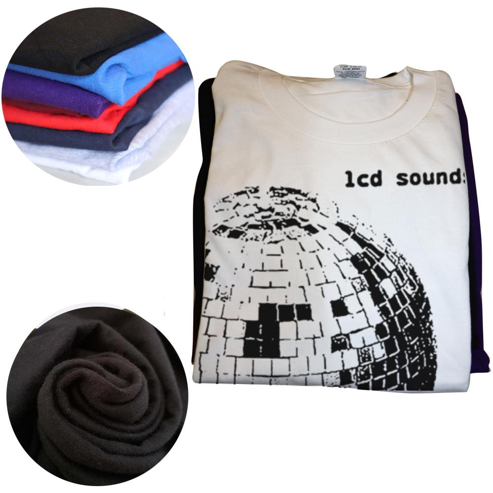 Funny 12 LCD Soundsystem Logo T Shirts Men Women Pure Cotton Humor Streetwear Tee Shirt Short Sleeve Unisex Loose Clothing