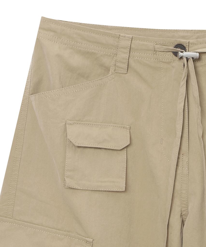 Syupeodeulai Women'S Cargo Wide Pants 2 Dark Beige Sdfldaq47Dbe