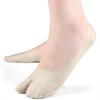 Breathable Toe Socks 2-Toe Invisible Liner Socks with Anti-Slip Silicone Ultra-Thin Moisture-Wicking Socks