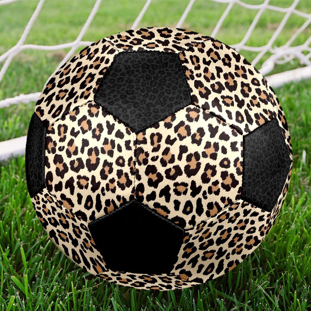 1pc Leopard Print Fashion Outdoor Sports Football, Size 5, Comfortable And Durable Feel, Ideal Gift for Christmas/Birthday Yy10