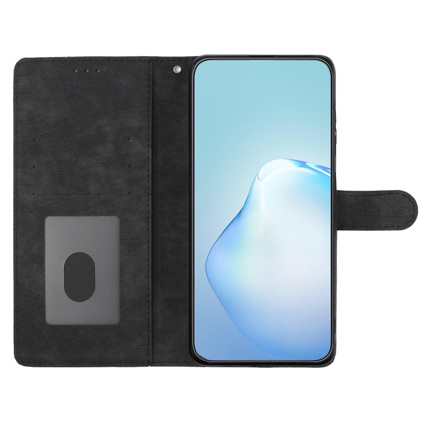 

For Samsung Galaxy A05 4G Case PU Leather Folding Stand Solid Color Phone Cover Blue