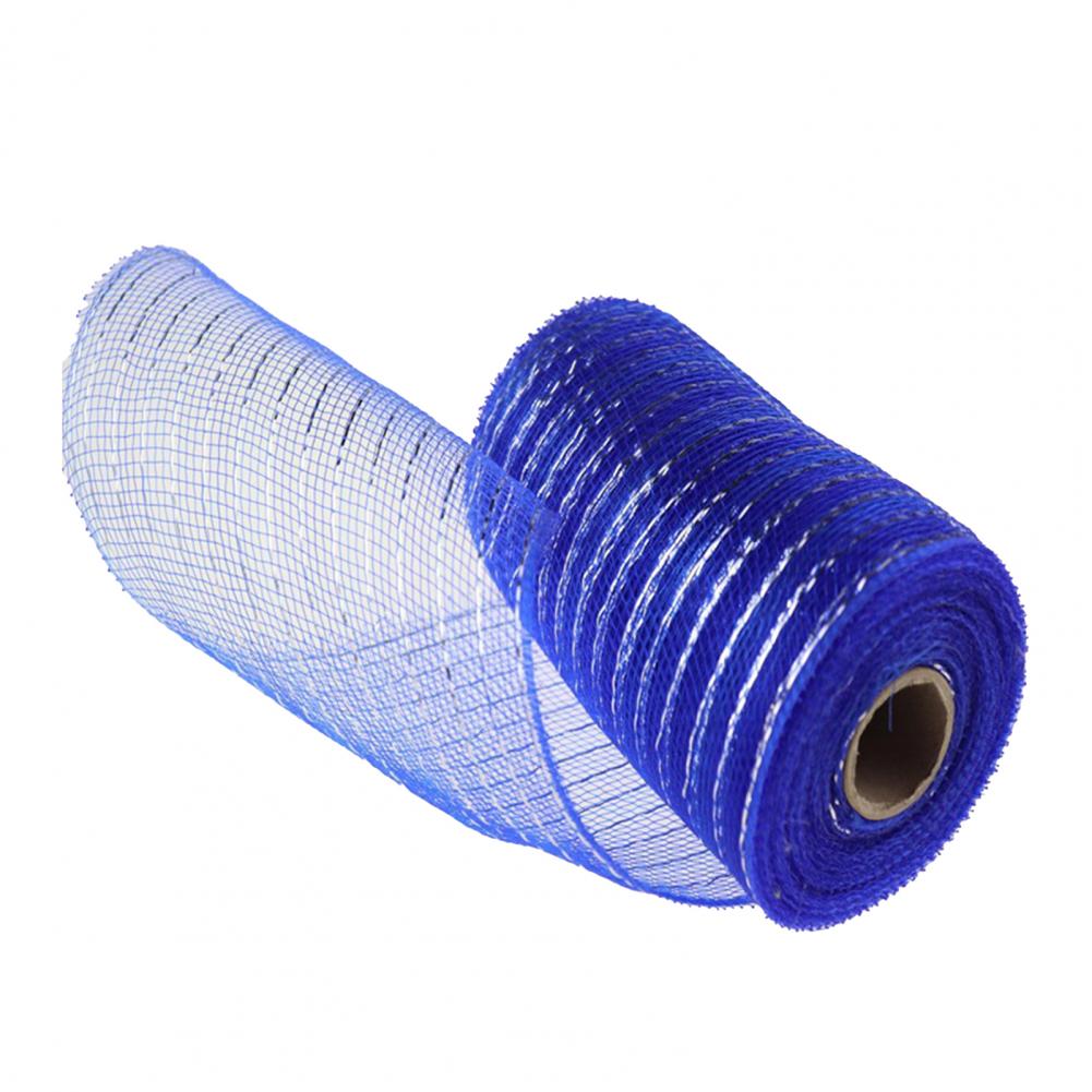 1 Roll 15*910cm Decorative Mesh Eco-friendly High Toughness Net Yarn Christmas Poly Mesh Ribbon Metallic Strips Decor For Home