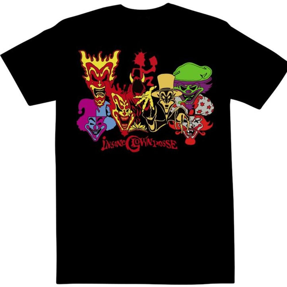 Maglietta nera della band Insane Clown Posse Unisex Tutte le taglie dalla S alla 5XL XA531