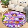 Aphmau Round Area Rug Carpet Rug For Living Room Bedroom Sofa Playroom Decor Nonslip Floor Mat