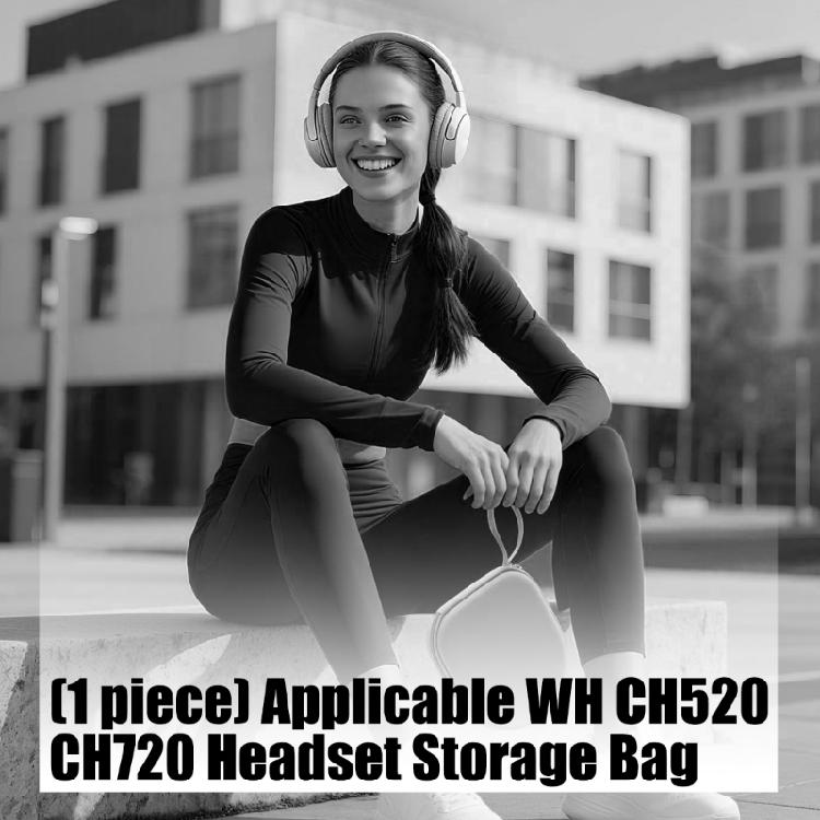 Shock Resistant EVA Protective Case Interior Meshes Pocket For WHCH520 WHCH720 Earphones Sweatproof Bag Easy Access