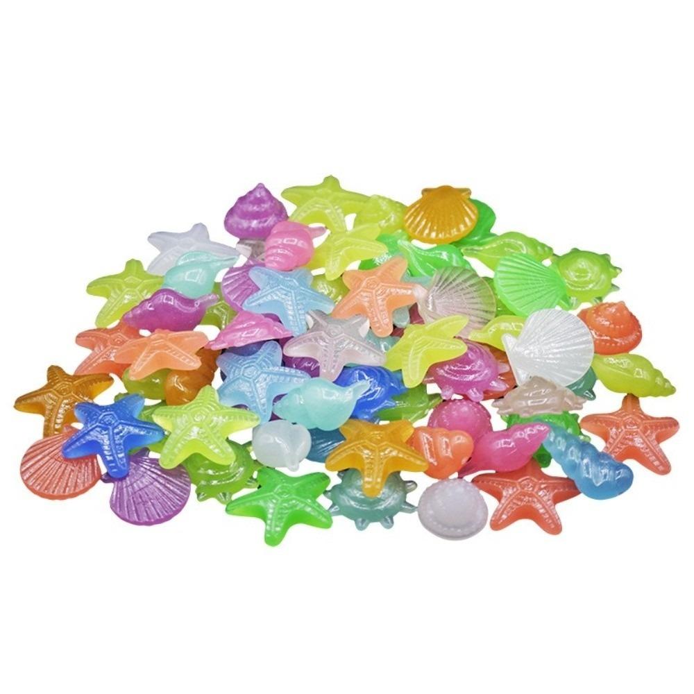 50/100Pcs High Brightness Colorful Luminous Stones Long-lasting Handmade Glowing Stones Micro Landscape Multicolor