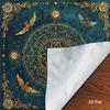 Sacred Geometry Flower of Life Tarot Tablecloth Sun Moon Starry Sky Divination Mat Golden Universe Altar Cloth