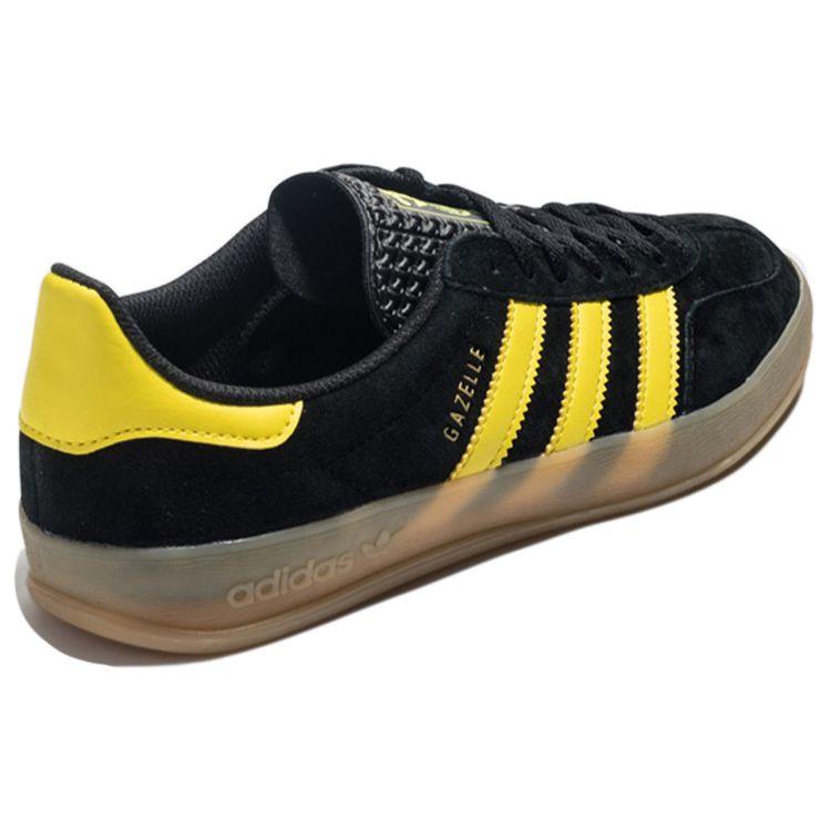Adidas Originals Gazelle Indoor Low Top Sneakers Men Sneakers Black Yellow F35169