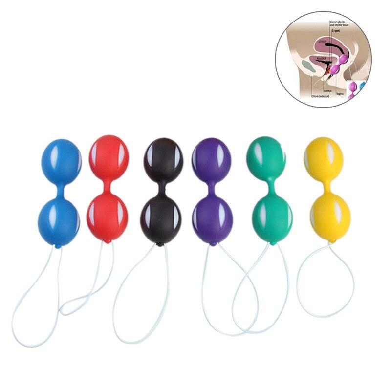 Female Duotone Geisha Ball Weighted Kegel Vaginal Tight Exercise Sex Toys for Woman Vagina Balls